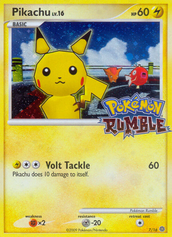 Pokemon Rumble Holo Pikachu #7